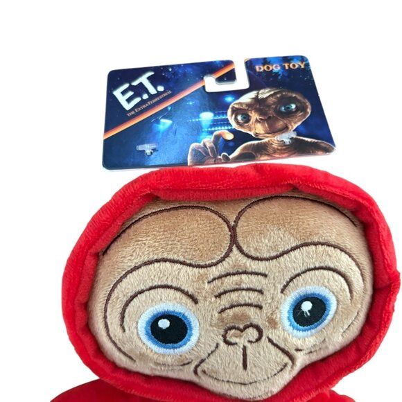 E.T. Dog Toy 10" Plush Squeaker Red Hoodie Fetch For Pets Dogs NWT - Picture 2 of 2